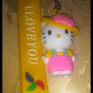 Hello Kitty Pompompurin Panda Keychain Sanrio My Melody Keroppi Hair Clips